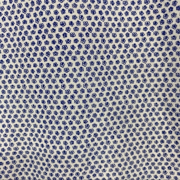 Stantt white blue flower print buttonup shirt Montgomery. Long sleeve collared - Picture 11 of 11